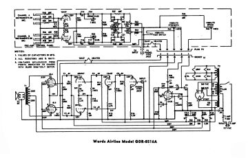 Airline GDR 8516A schematic circuit diagram